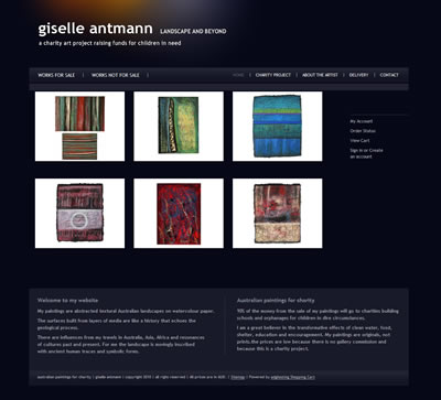 Artist Charity e-commerce website