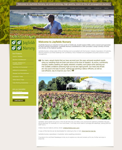 Trade nursery website
